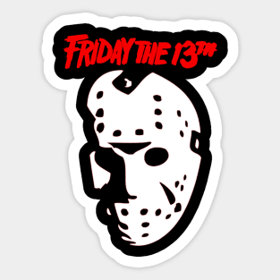 Friday the 13th Jason's Mask Sticker